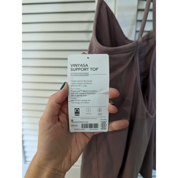 NWT Athleta Vinyasa Support Top Small - Picture 3 of 6